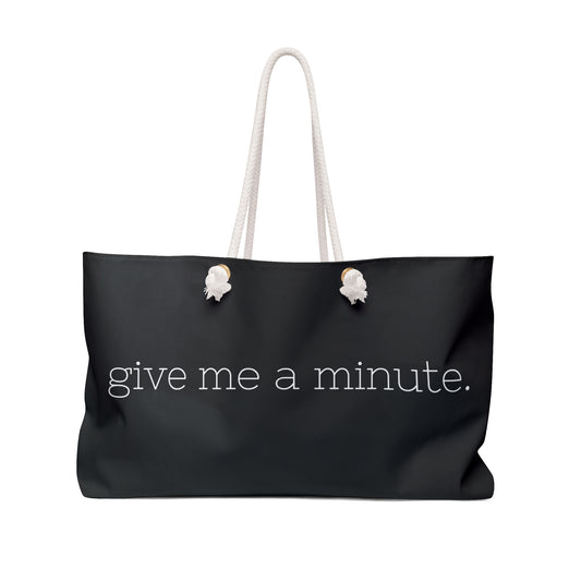 Weekender Bag: In Black