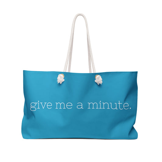 Weekender Bag: in Blue